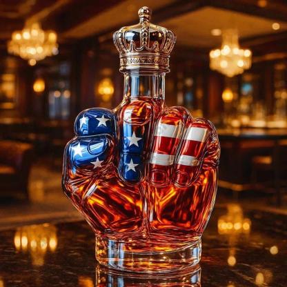 Patriot Fist Crown Royal Whiskey Bottle