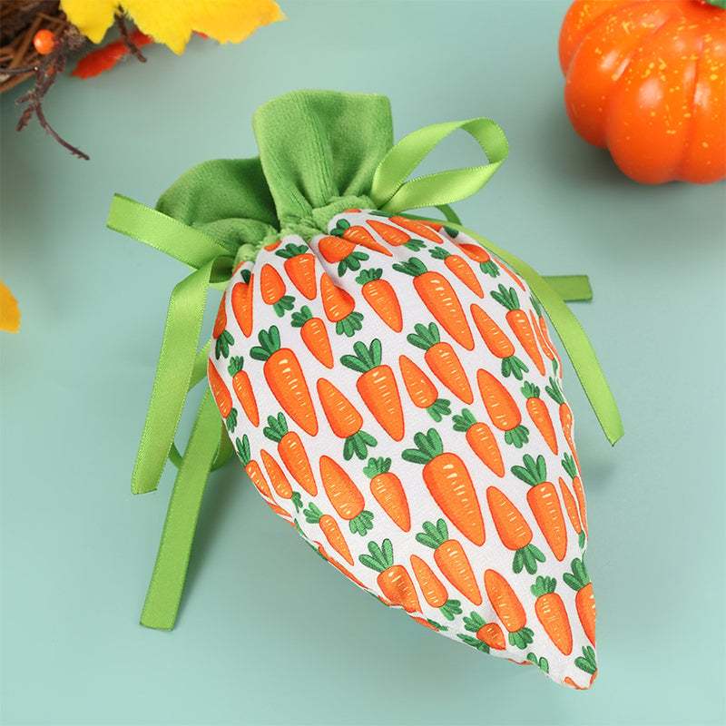 Easter Bunny Carrot Treat Bags – Festive Candy & Gift Party Favor Pouches