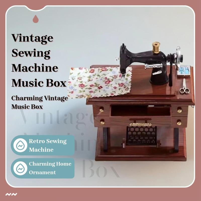 LAST DAY SALE 49% OFF💥Vintage Sewing Machine Design Music Box🎶