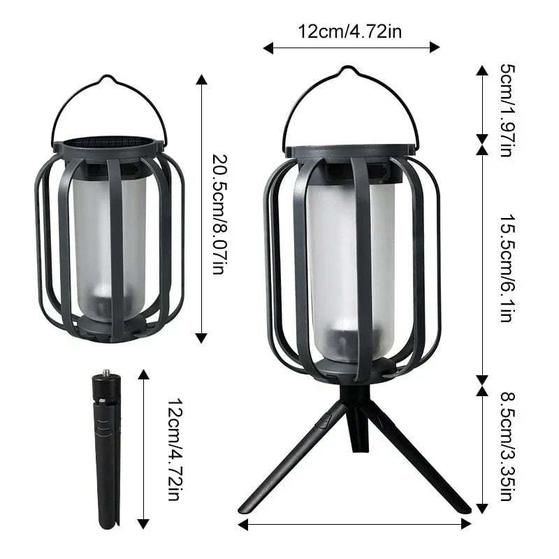 🏆 50K+ SOLD!⏰This Week Special Price.✨4 Modes Solar Lantern Outdoor Light
