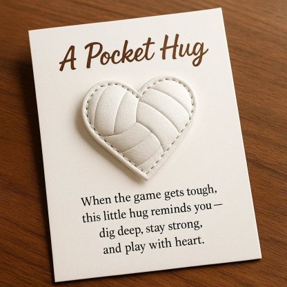 🏐HANDMADE Ball Sports Heart Pocket Hug with Gift Card💕