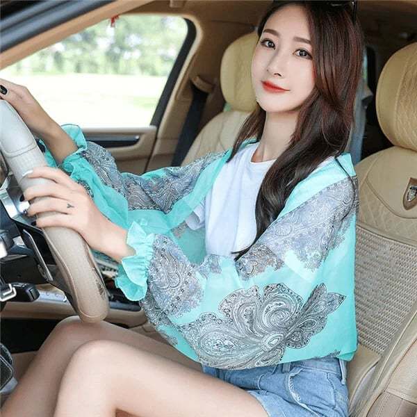 Women's UV protection shawl
