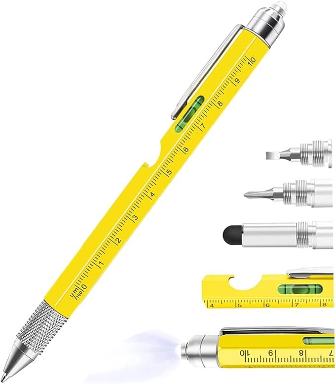 All-in-One Capacitive Stylus Tool Pen – LED Light, Opener, Ballpoint & More