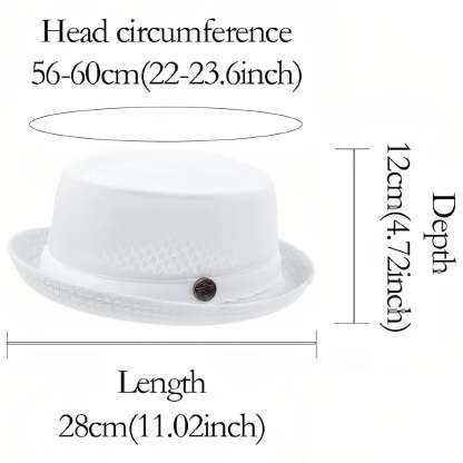 Summer Breathable Mesh Pork Pie Hat