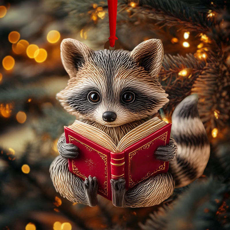Reading Fox Ornament