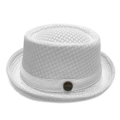 Summer Breathable Mesh Pork Pie Hat