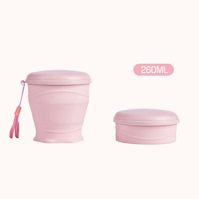 Collapsible Silicone Travel Cup with Lid