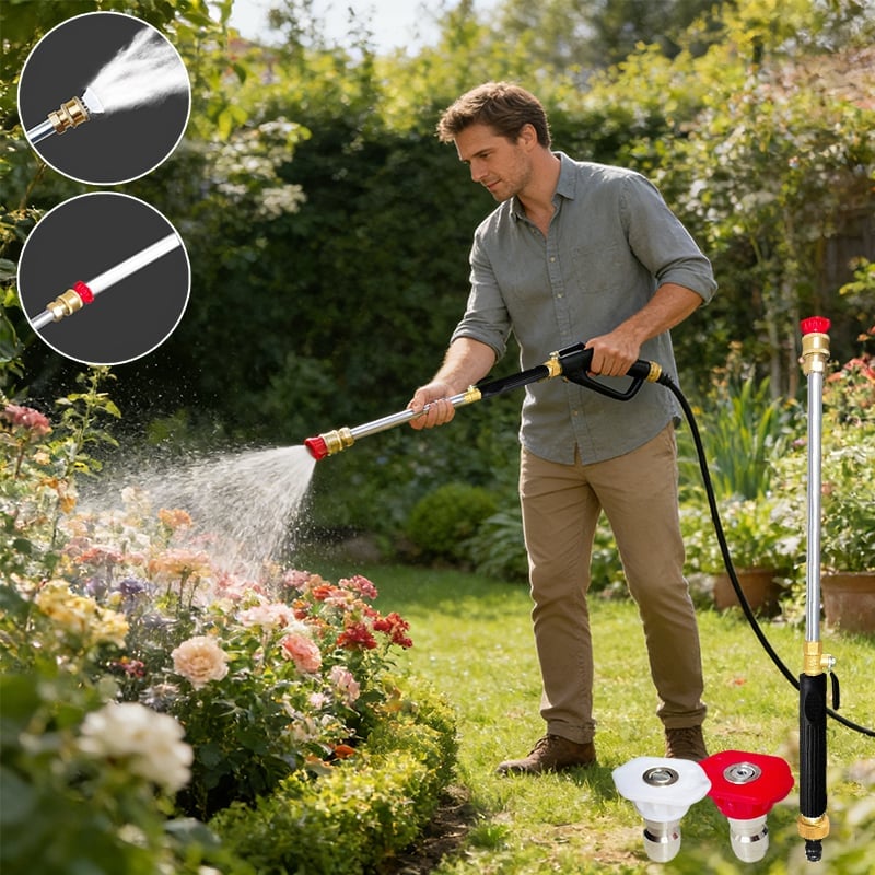 🔥LAST DAY 55% OFF - Jet Nozzle Power Washer for Garden Hose