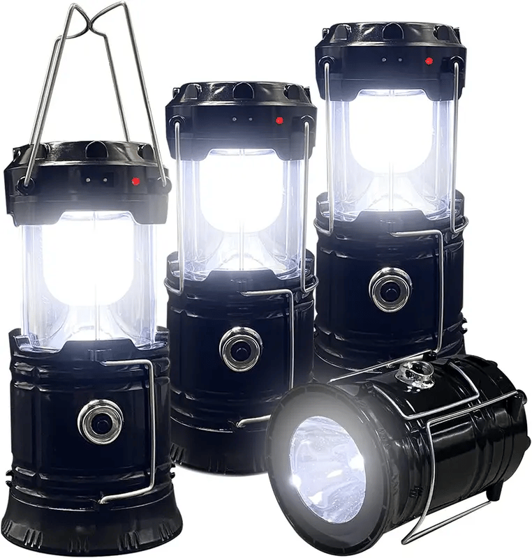 Collapsible LED Camping Lanterns Lightweight Solar