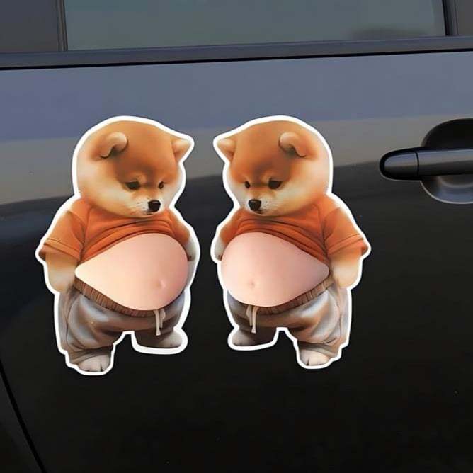 Chubby Shiba Inu Anti-Collision Sticker