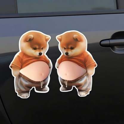 Chubby Shiba Inu Anti-Collision Sticker
