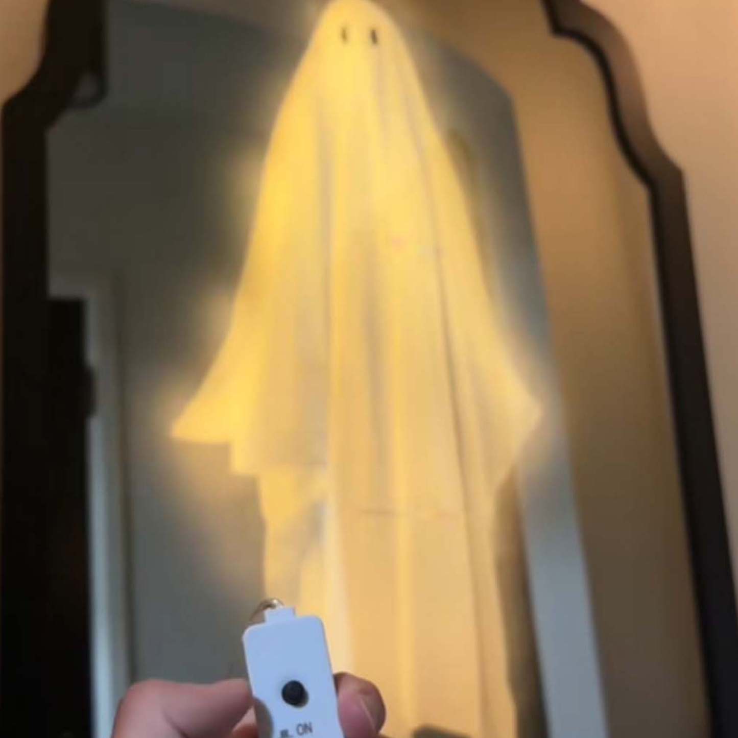 2025 Halloween Hologram Ghost Mirror, Spooky Scary Ghosts for Halloween Decor Indoor, Halloween Room Decor, Hallowmas Party Supplies
