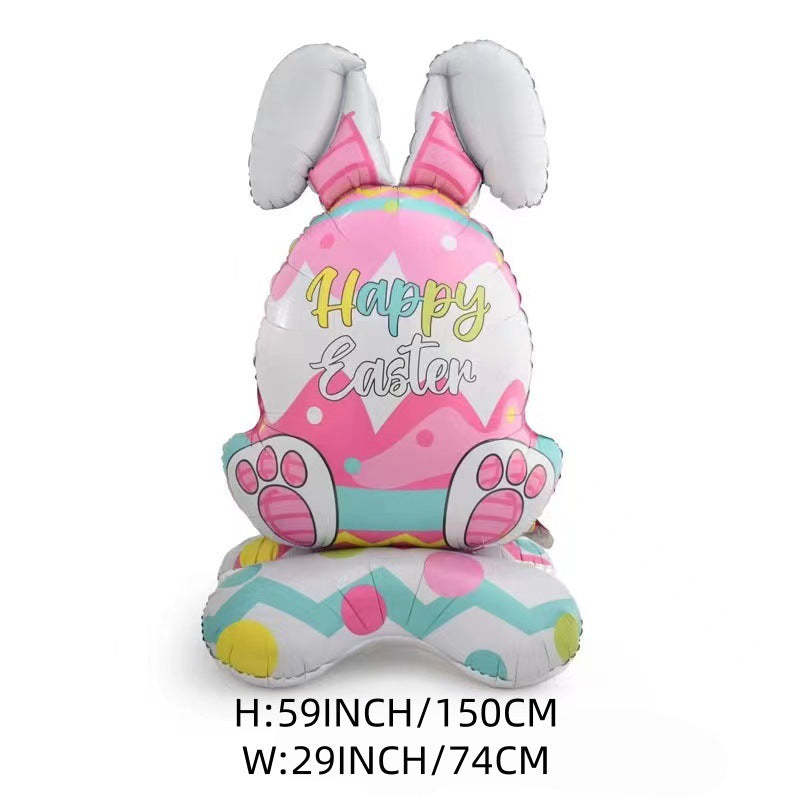🎁EASTER SALE – £5.99!!🐰🎉Giant 3D Standing Bunny Balloon Self-Supporting Festive Cheer