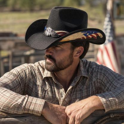 America Independence Day Patriot Cowboy Hat - Celebrate America's 250th Anniversary With Strength, Freedom & Pride