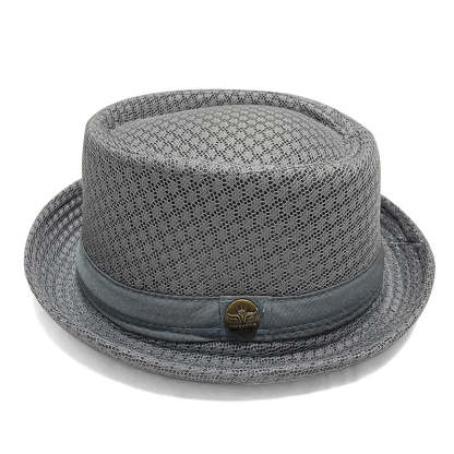 Summer Breathable Mesh Pork Pie Hat