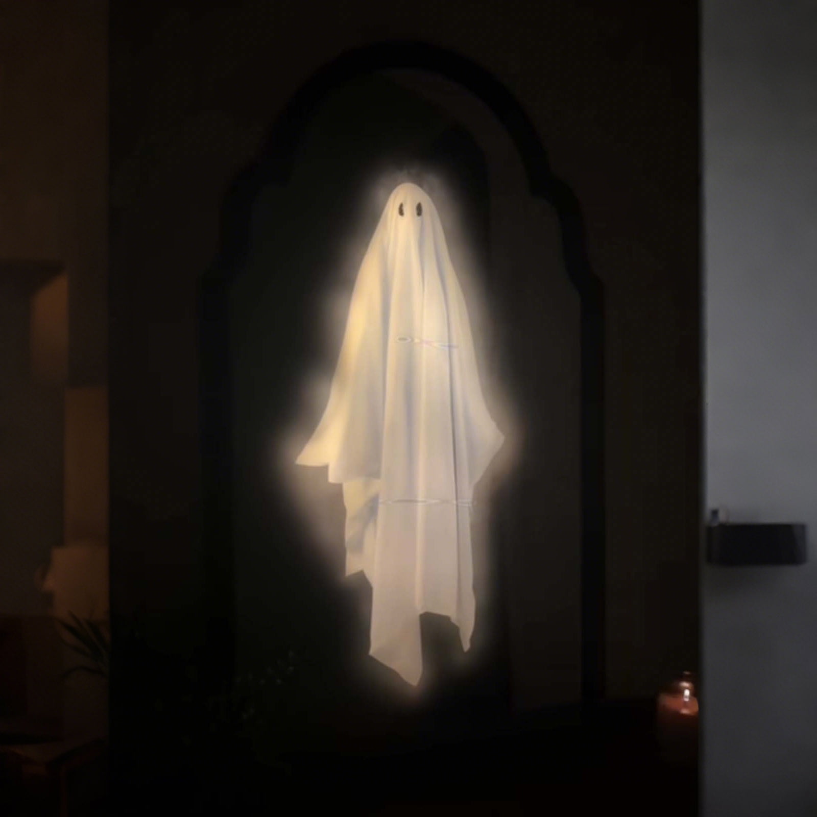 2025 Halloween Hologram Ghost Mirror, Spooky Scary Ghosts for Halloween Decor Indoor, Halloween Room Decor, Hallowmas Party Supplies