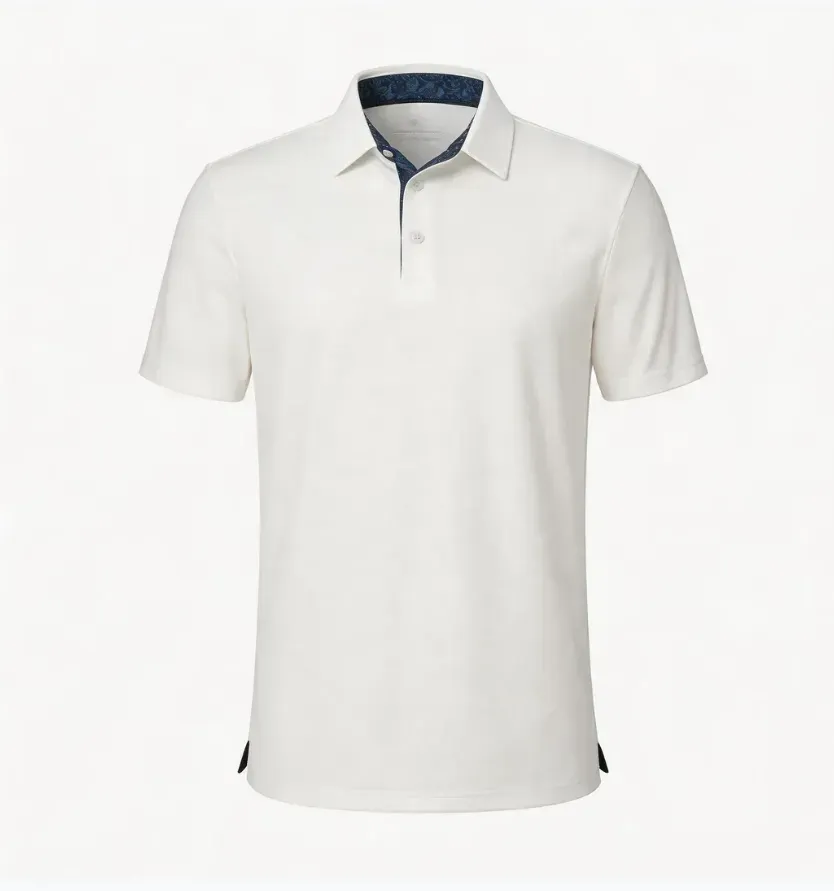 3-Pack Men's Performance Polo Shirts – Soft Breathable Cotton, 4-Way Stretch, Moisture-Wicking, Classic Collared for Work, Golf & Everyday Wear