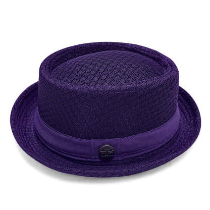 Summer Breathable Mesh Pork Pie Hat