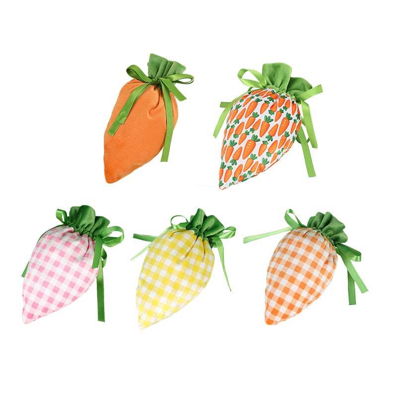 Easter Bunny Carrot Treat Bags �C Festive Candy & Gift Party Favor Pouches