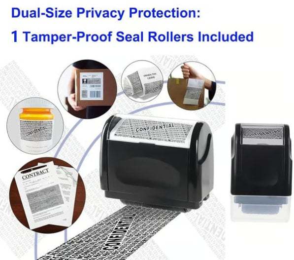 🔥Privacy Protection Security Roller Stamp — Address & Billing Info Blocker