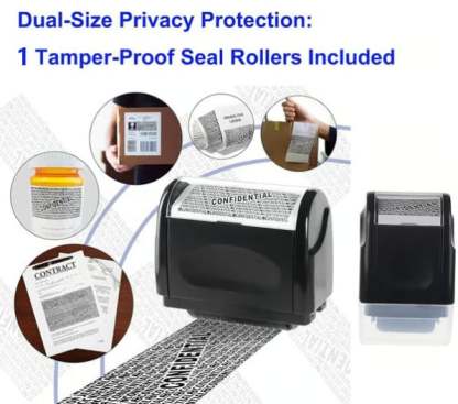 🔥Privacy Protection Security Roller Stamp — Address & Billing Info Blocker