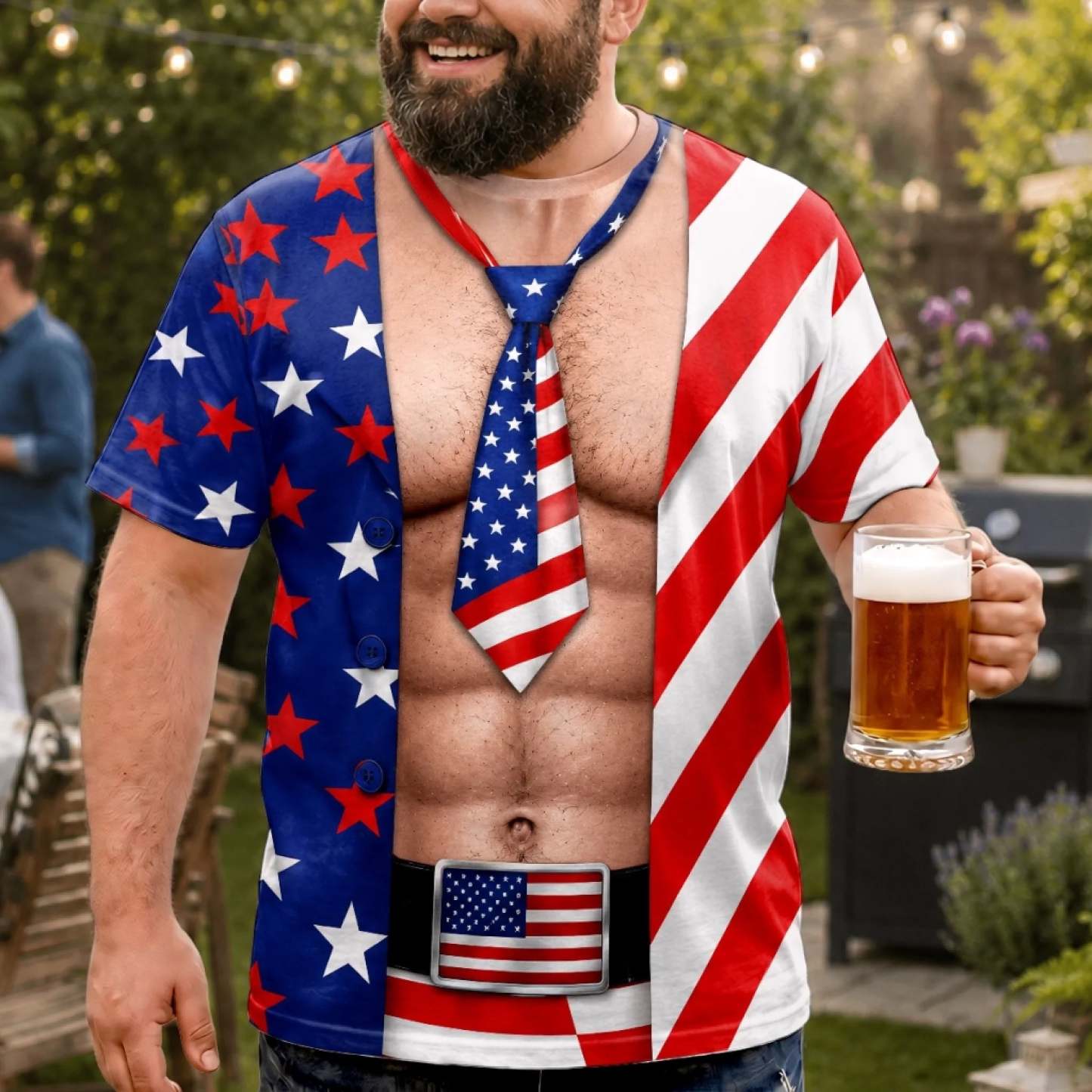 Funny Patriotic T-shirt - Personalized Birthday Gifts For Men, Women - Liberty And Laughs