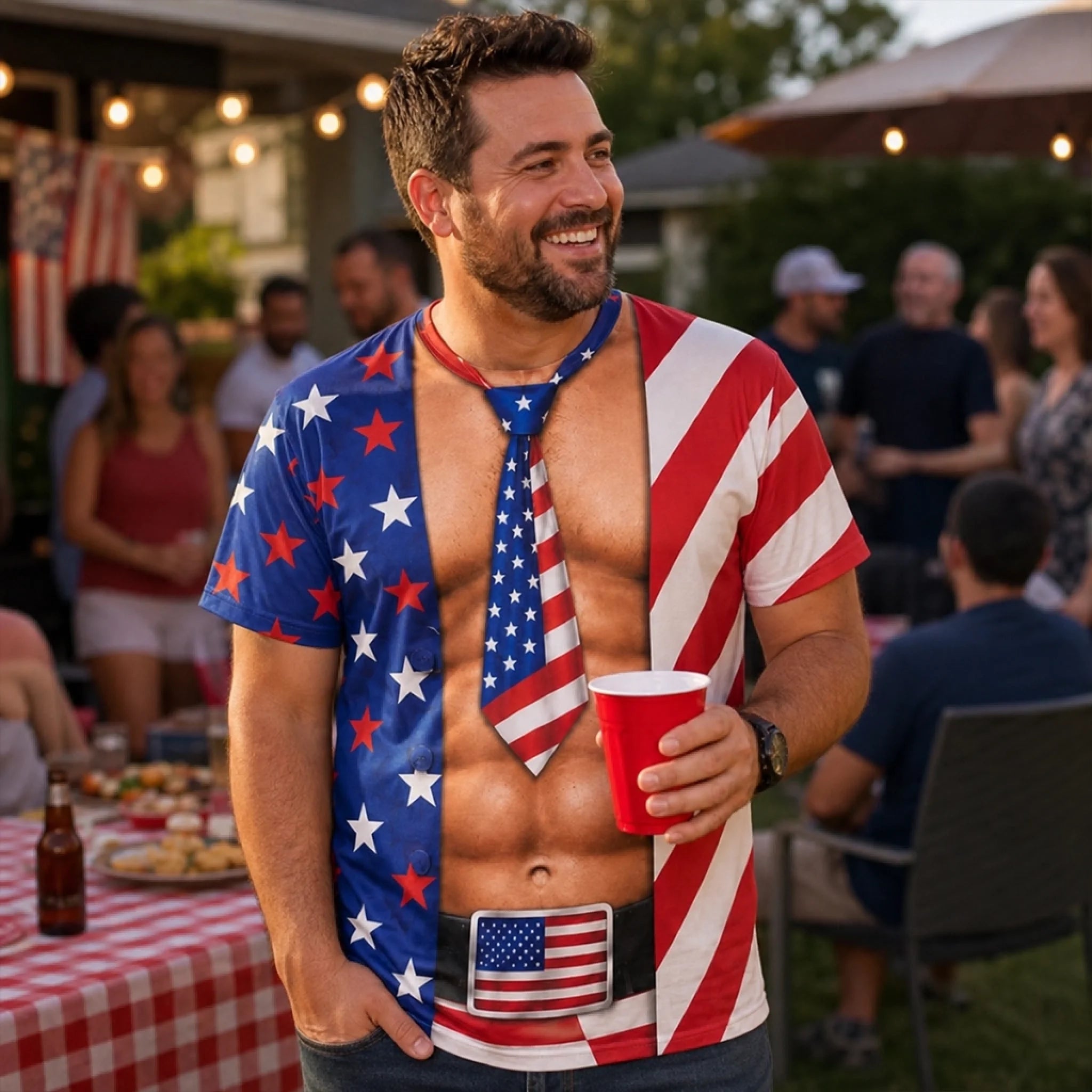 Funny Patriotic T-shirt - Personalized Birthday Gifts For Men, Women - Liberty And Laughs