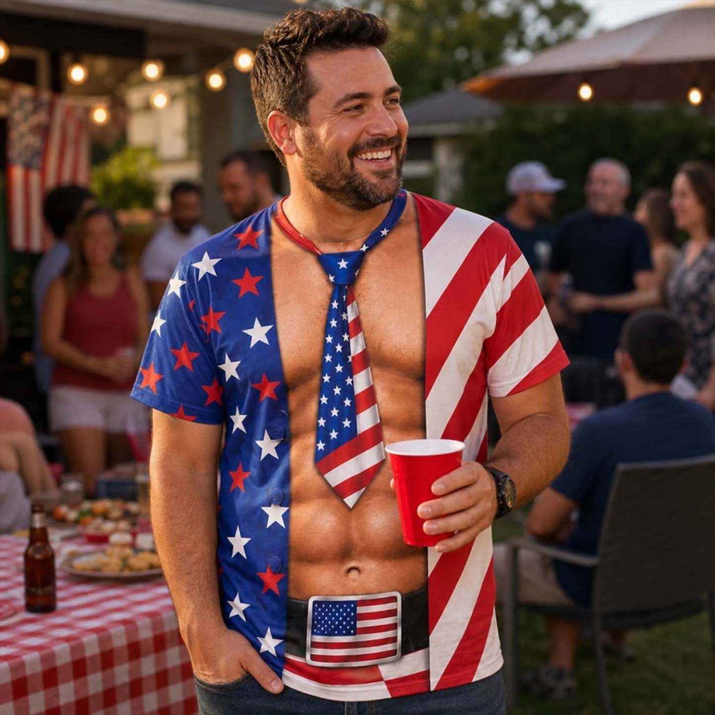 Funny Patriotic T-shirt - Personalized Birthday Gifts For Men, Women - Liberty And Laughs