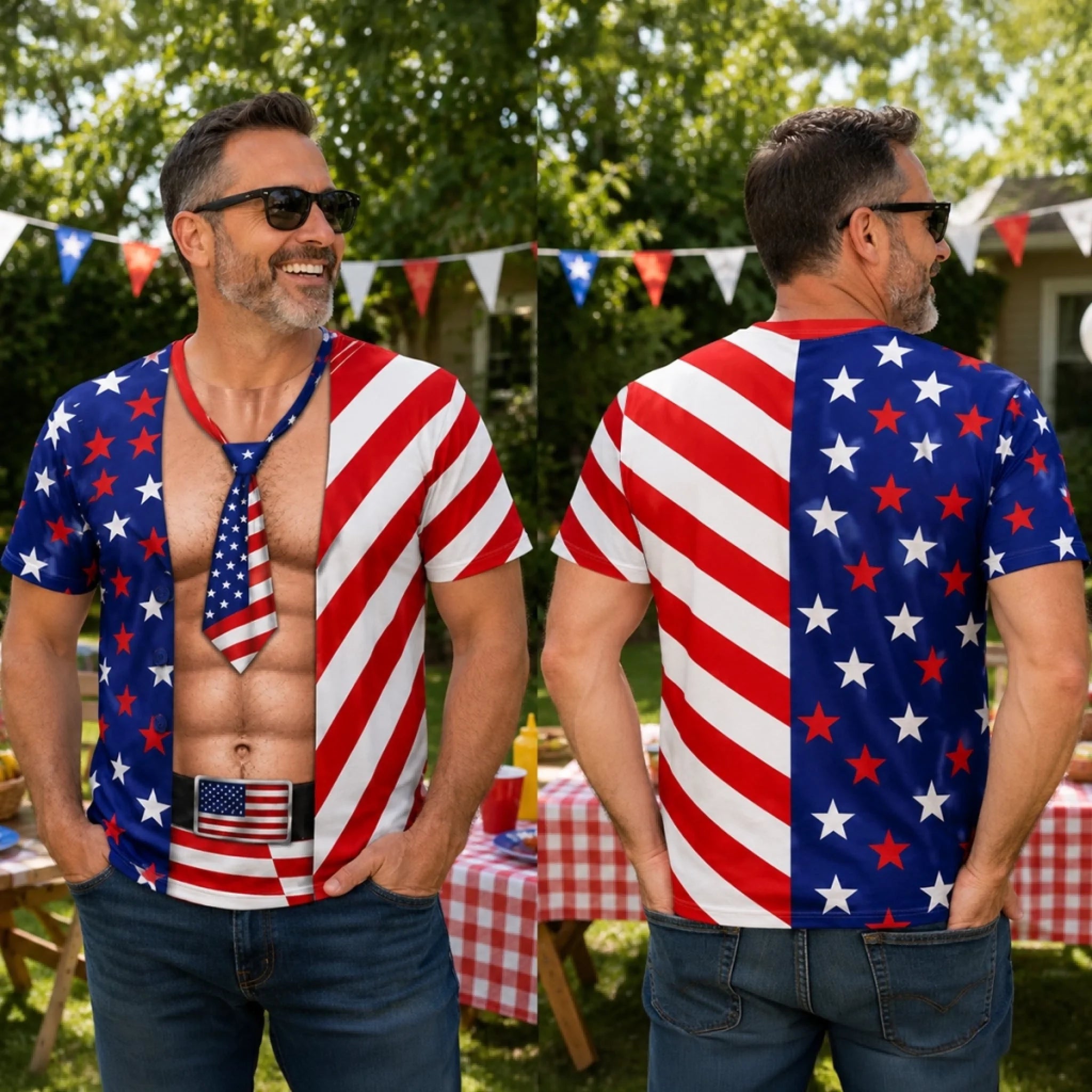 Funny Patriotic T-shirt - Personalized Birthday Gifts For Men, Women - Liberty And Laughs