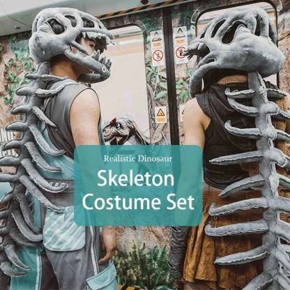 Realistic Dinosaur Skeleton Costume Set