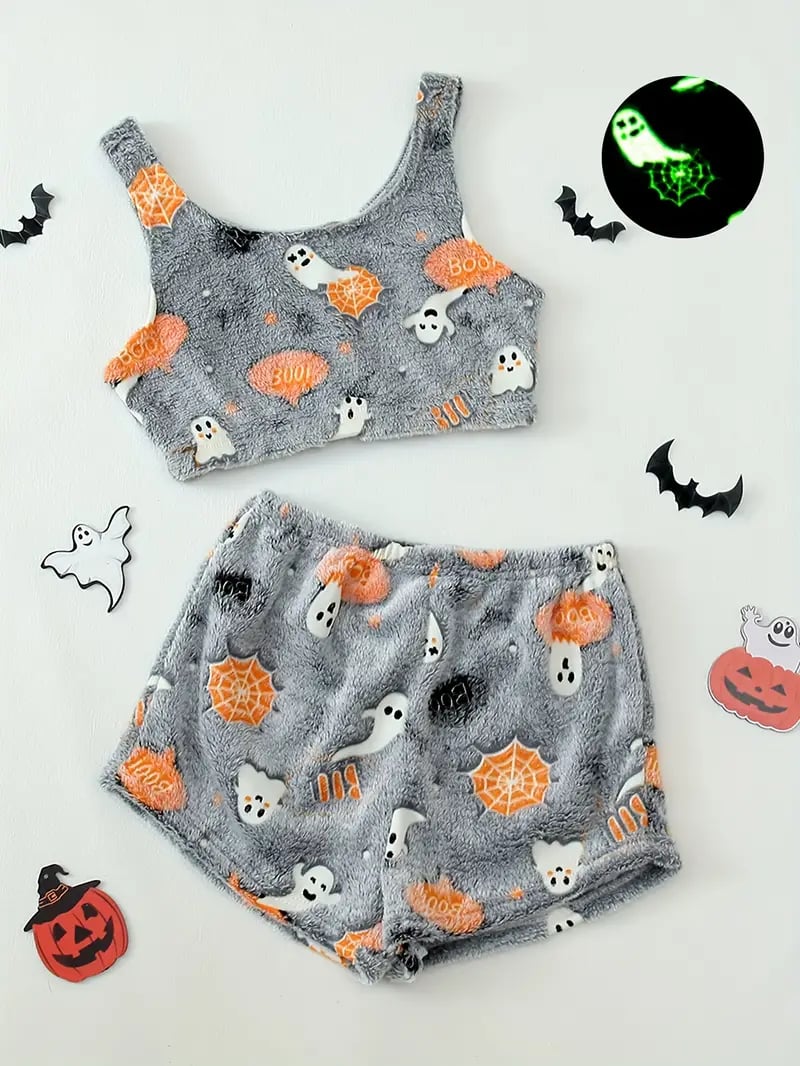 GloWitch Pro: Glow-in-the-Dark Halloween Pajama Set