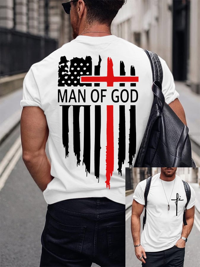 🔥BUY 3 GET 10% OFF🔥Men's Man Of God Casual Cotton Tee