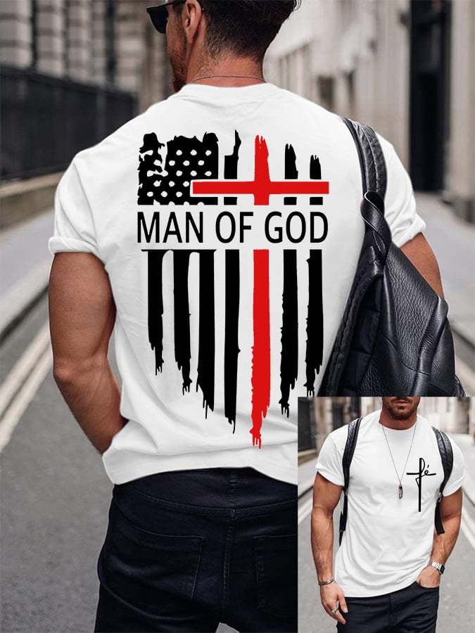 🔥BUY 3 GET 10% OFF🔥Men's Man Of God Casual Cotton Tee
