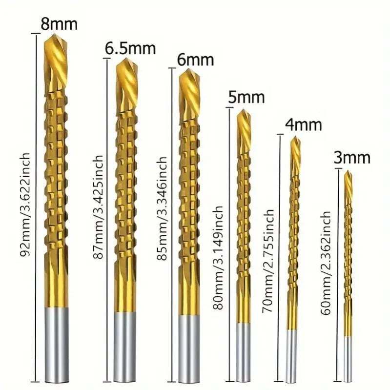 Titanium-Coated Drill Bit Set