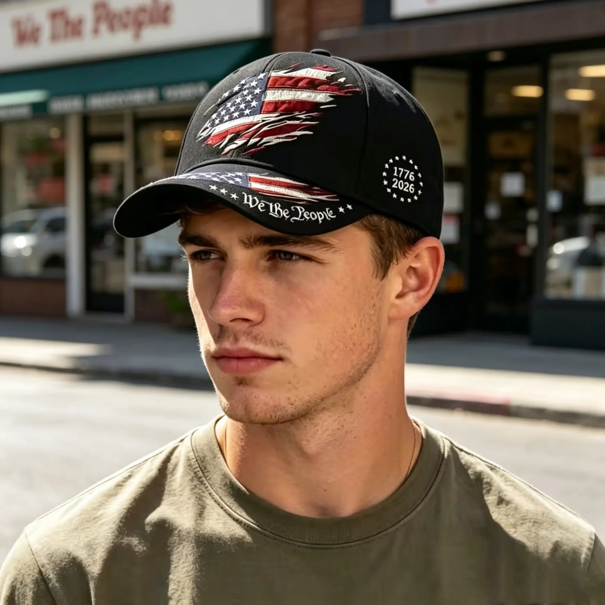 2pcs July 4th American Independence Day Print Baseball Cap, Adjustable Unisex Sun Cap