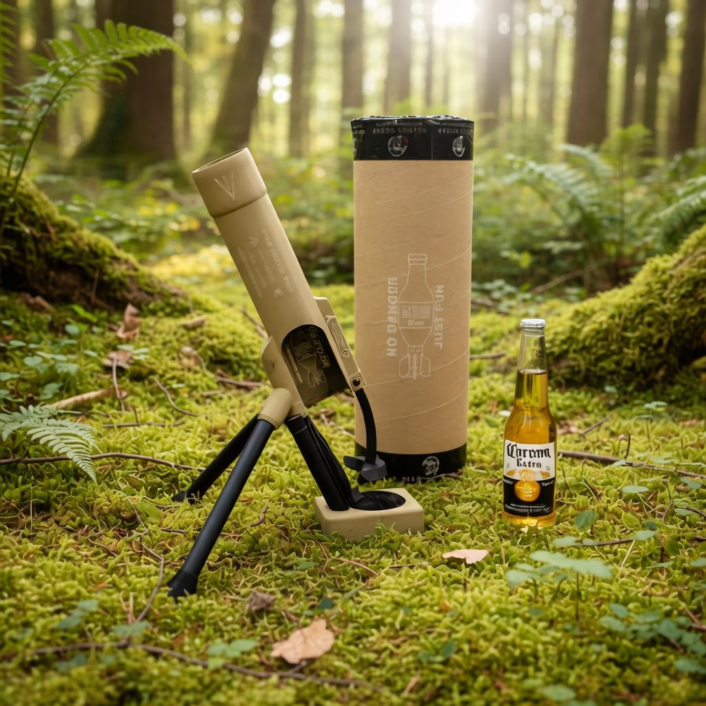 🍻51mm Beer Bottle Mortar Bottle Opener🚀– Novelty Cap-Launching Desk & Bar Accessory🔥