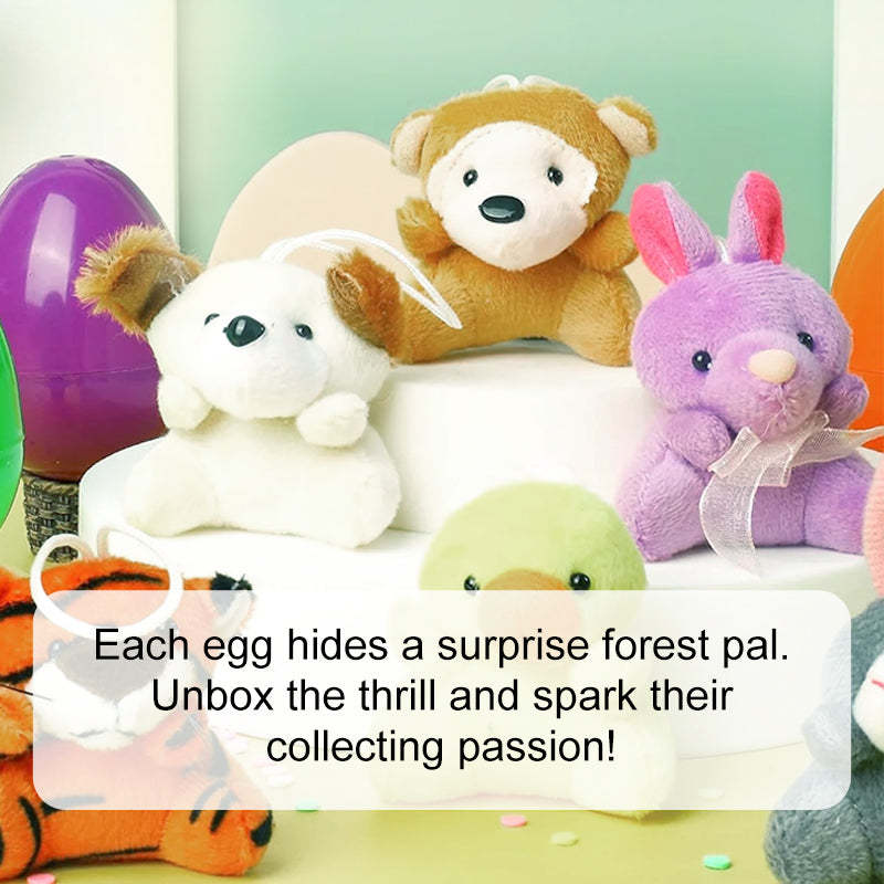 12/24/36 Pcs Prefilled Easter Eggs, Filled with Plush Animal Toys