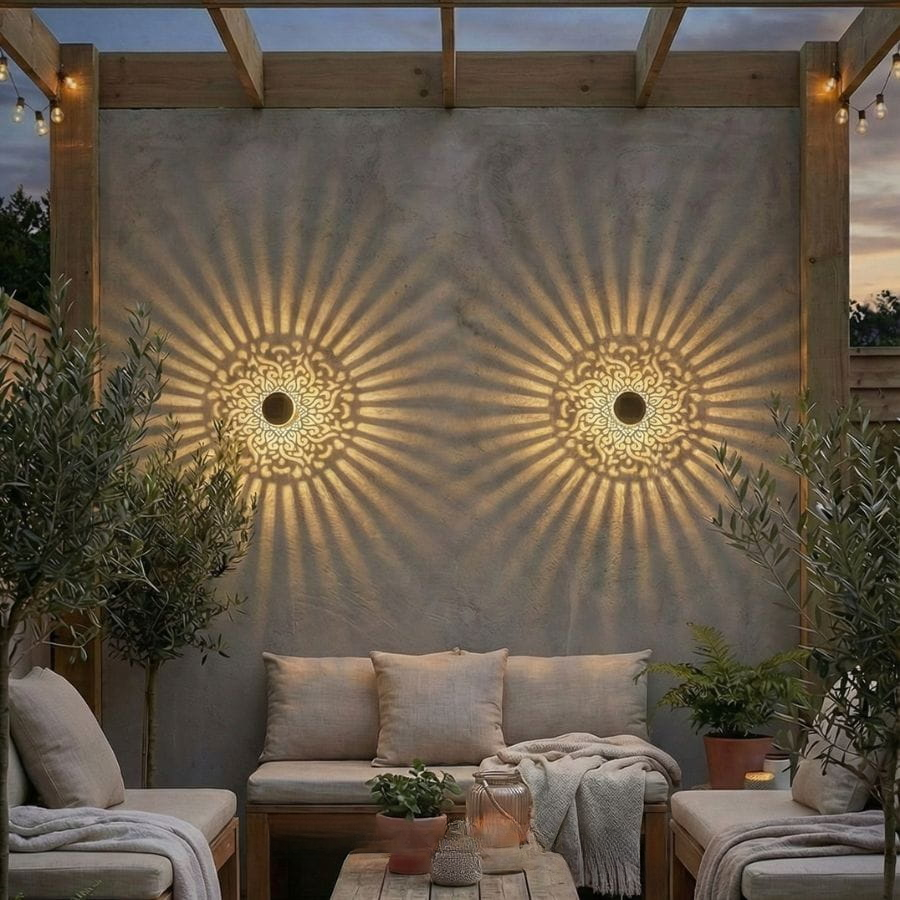 Decorative Solar Mandala Lights