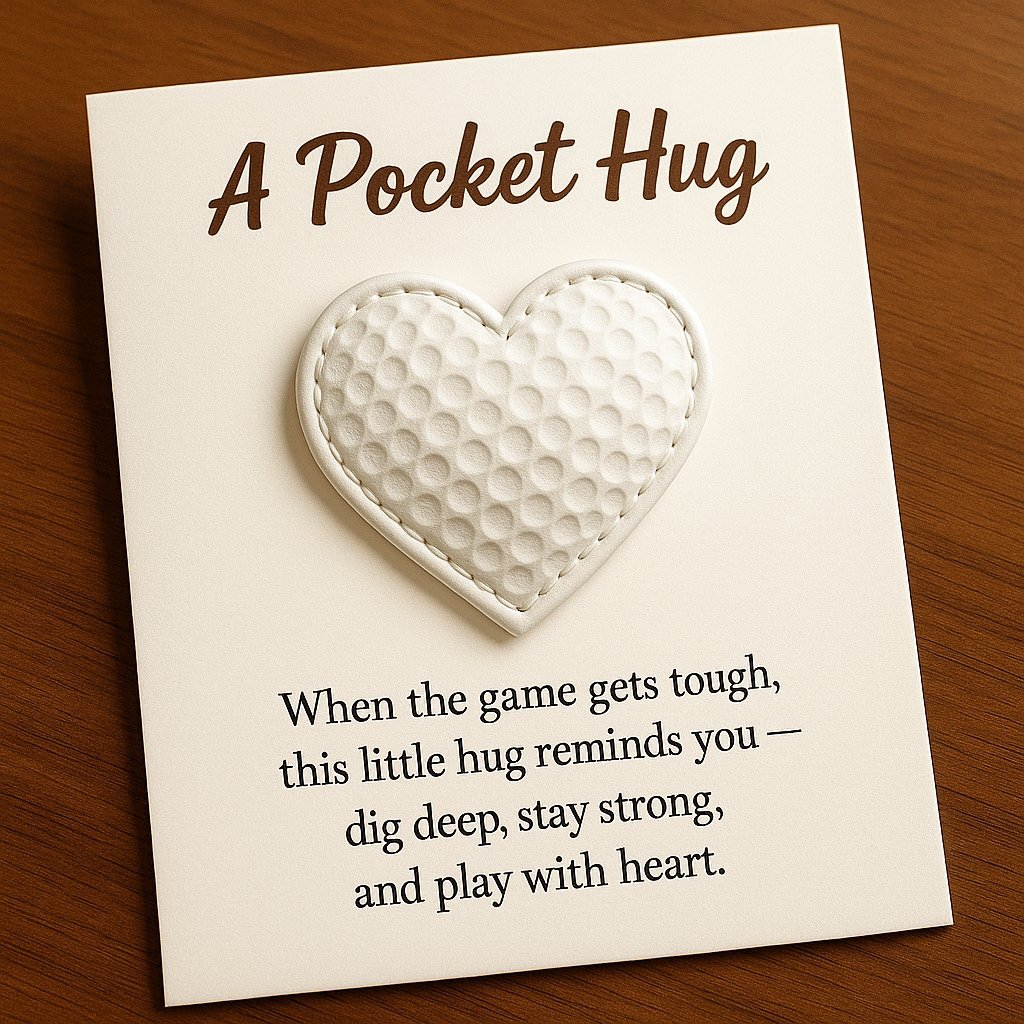 🏐HANDMADE Ball Sports Heart Pocket Hug with Gift Card💕