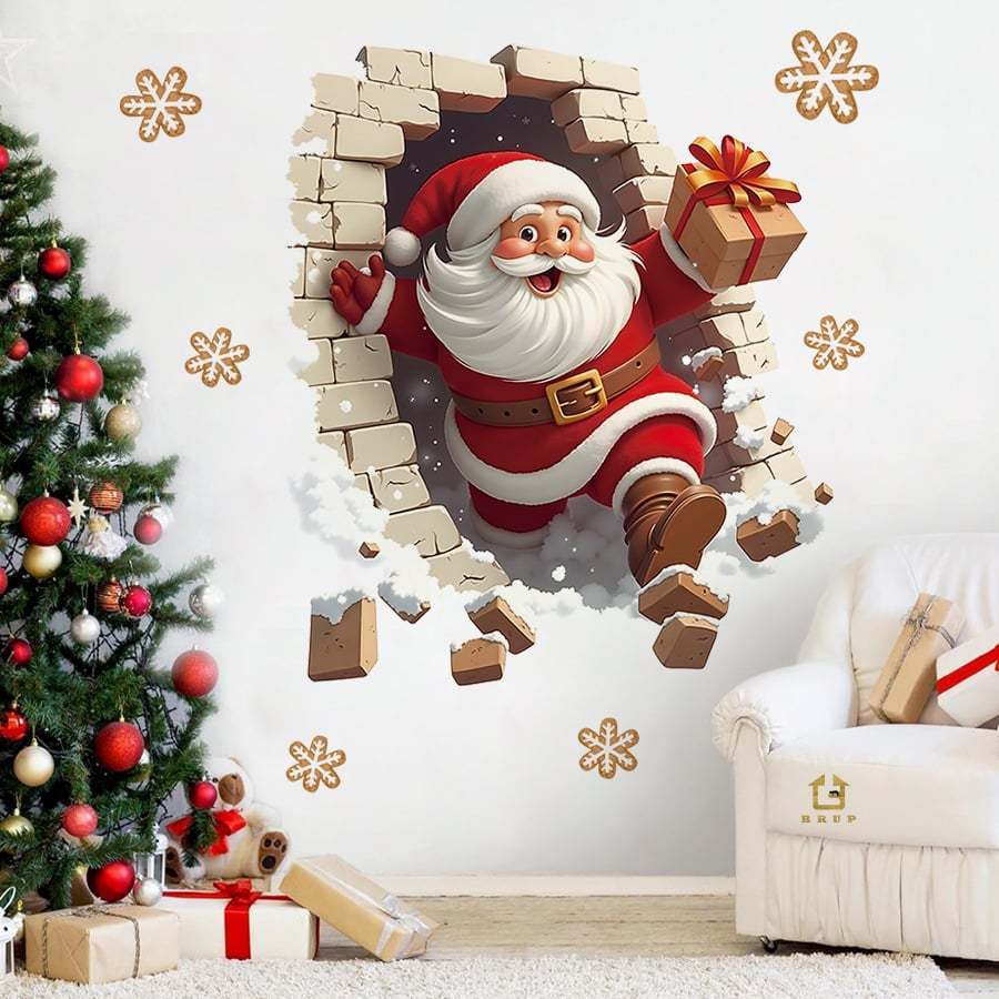 🎁🎄Christmas Sale 49%🎅Fun Santa Claus Magic Wall Stickers