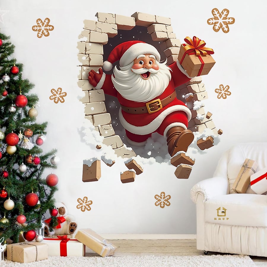 🎁🎄Christmas Sale 49%🎅Fun Santa Claus Magic Wall Stickers