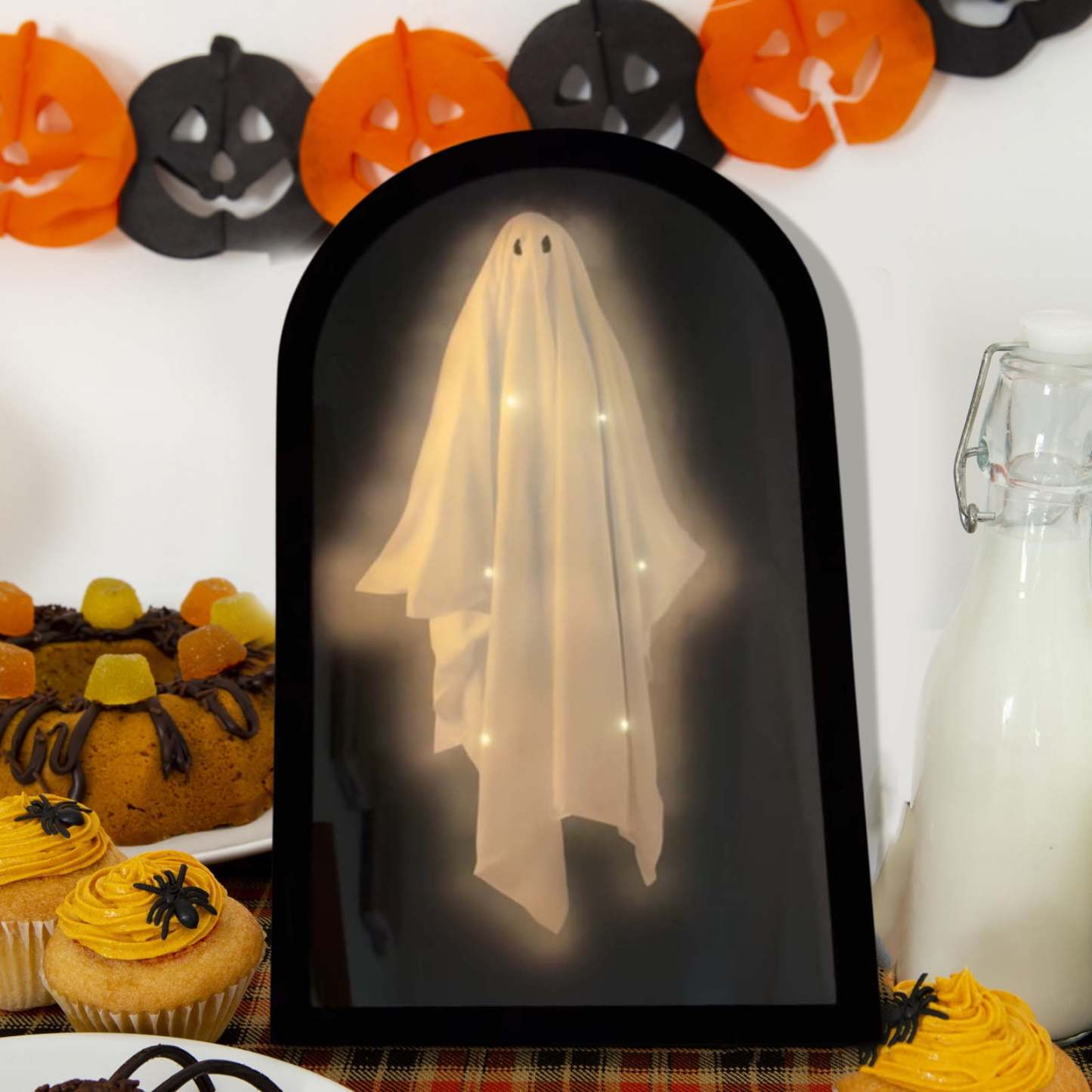 2025 Halloween Hologram Ghost Mirror, Spooky Scary Ghosts for Halloween Decor Indoor, Halloween Room Decor, Hallowmas Party Supplies