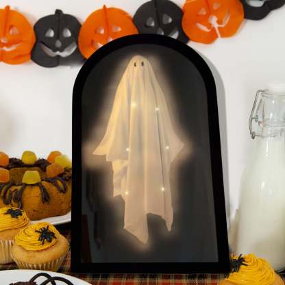 2025 Halloween Hologram Ghost Mirror, Spooky Scary Ghosts for Halloween Decor Indoor, Halloween Room Decor, Hallowmas Party Supplies