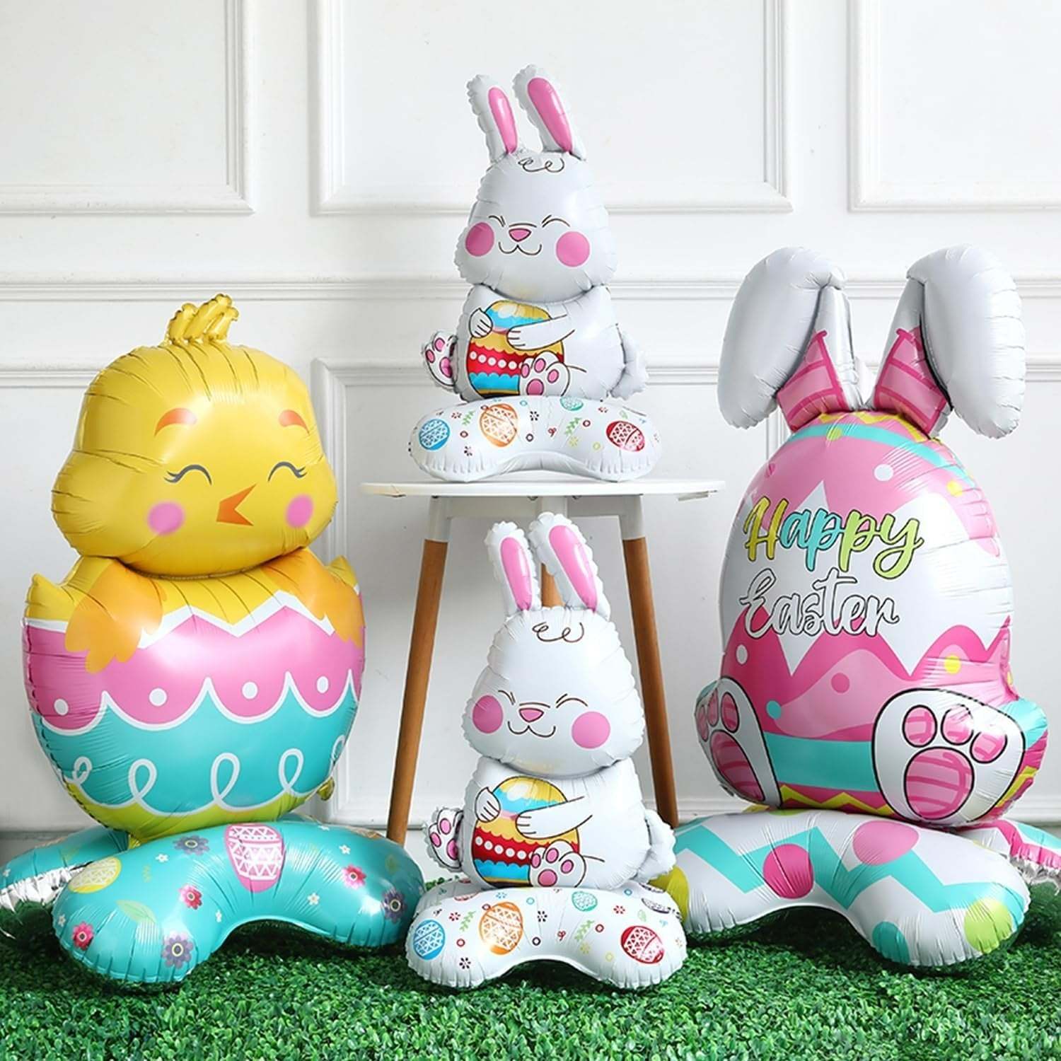 🎁EASTER SALE – £5.99!!🐰🎉Giant 3D Standing Bunny Balloon Self-Supporting Festive Cheer