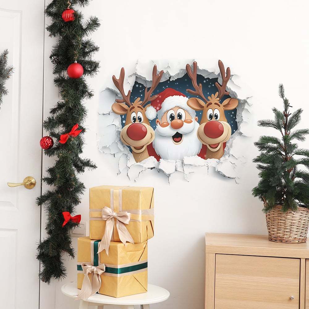 🎁🎄Christmas Sale 49%🎅Fun Santa Claus Magic Wall Stickers
