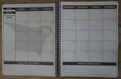 🔥🖤📚Themed Yearly Planner(✨Hardcover Book)