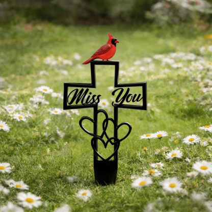 🐦💖Metal Cemetery Memorial Plaque for Remembrance✝️