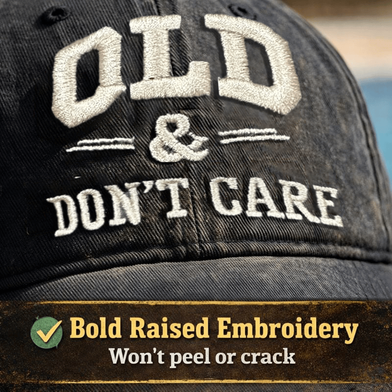 🧢 2026 New Year Hot Sale |  Vintage Distressed “OLD & DON’T CARE” Cap