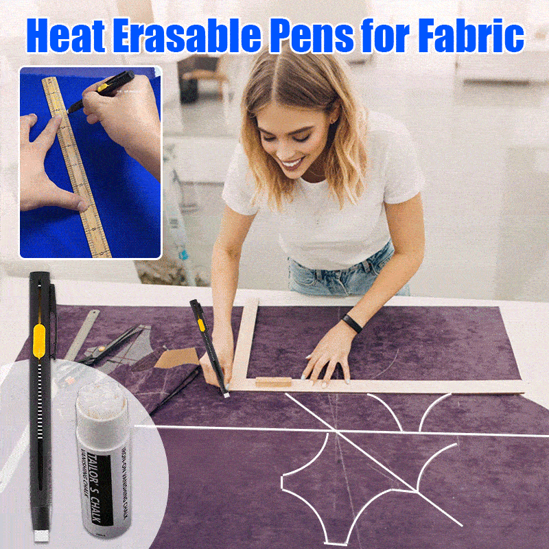 🔥Last Day 50% OFF🔥Heat Erasable Fabric Marker for Sewing, Embroidery, Quilting