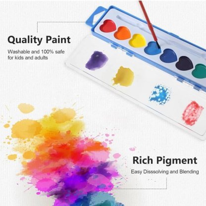 💖🎨Mini Watercolor Paint Set for Valentine's Day | Romantic Art Gift